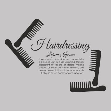 Kuaför Salonu. saç bakım kavramı. izole illüstrasyon