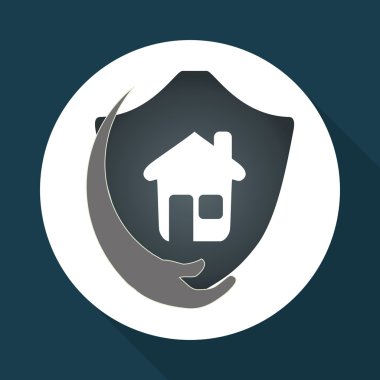 Sigorta tasarım. koruma kavramı. izole illüstrasyon