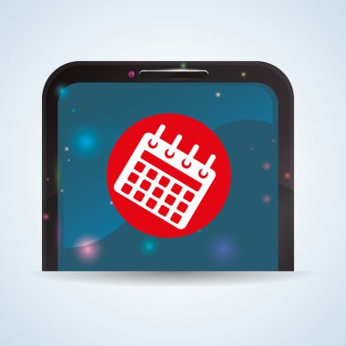 Smartphone tasarım. App kavramı. renkli resimde