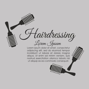 Kuaför Salonu. saç bakım kavramı. izole illüstrasyon