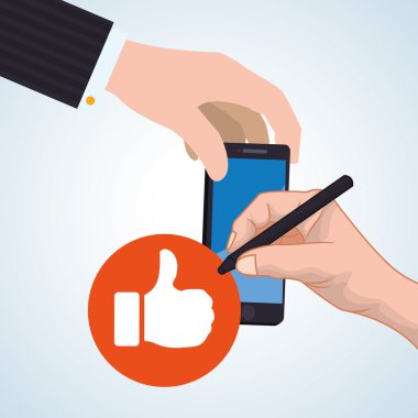 Smartphone tasarım. App kavramı. renkli resimde