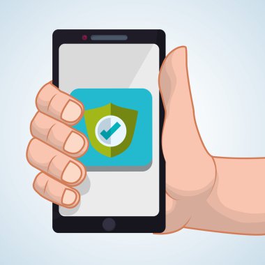 Smartphone tasarım. App kavramı. renkli resimde