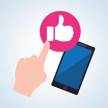 Smartphone tasarım. App kavramı. renkli resimde