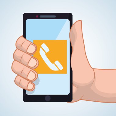 Smartphone tasarım. App kavramı. renkli resimde