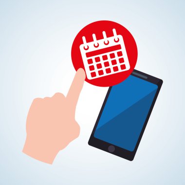 Smartphone tasarım. App kavramı. renkli resimde