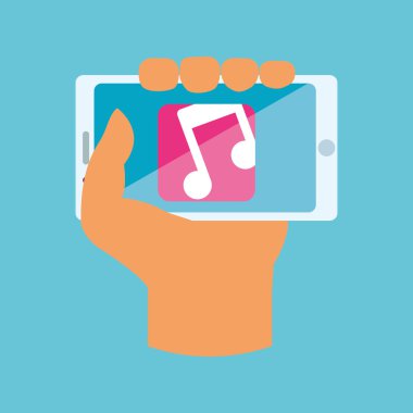 Smartphone tasarım. App simgesi. Beyaz arka plan, vektör