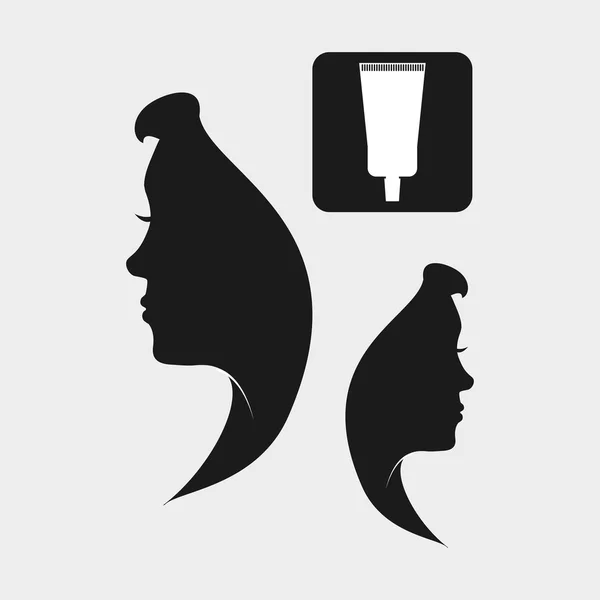 Barber shop. hair care concept. geïsoleerde illustratie — Stockvector