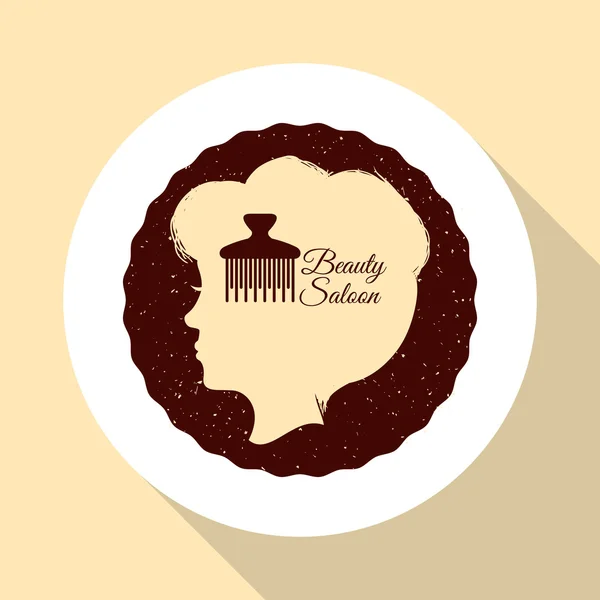 Holičství. koncepce péče o vlasy. izolované ilustrace — Stockový vektor