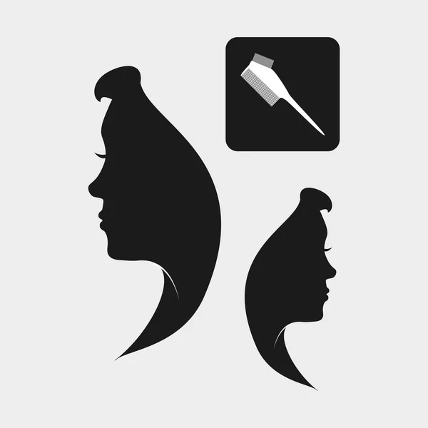 Перукарня. концепція догляду за волоссям. ізольована ілюстрація — стоковий вектор