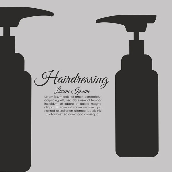 理发店。头发护理概念。孤立的插图 — 图库矢量图片