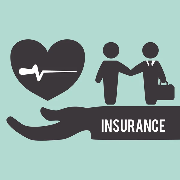 Insurance design. skydd koncept. isolerade illustration — Stock vektor