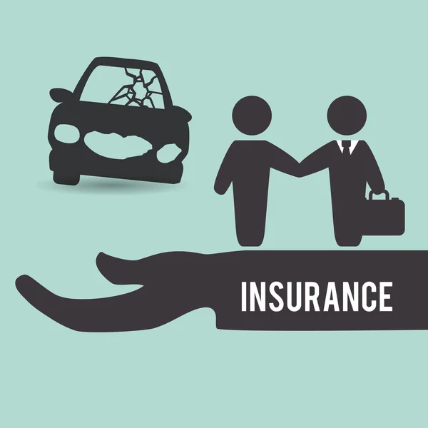 Insurance design. skydd koncept. isolerade illustration — Stock vektor