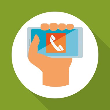 Smartphone tasarım. App simgesi. Beyaz arka plan, vektör