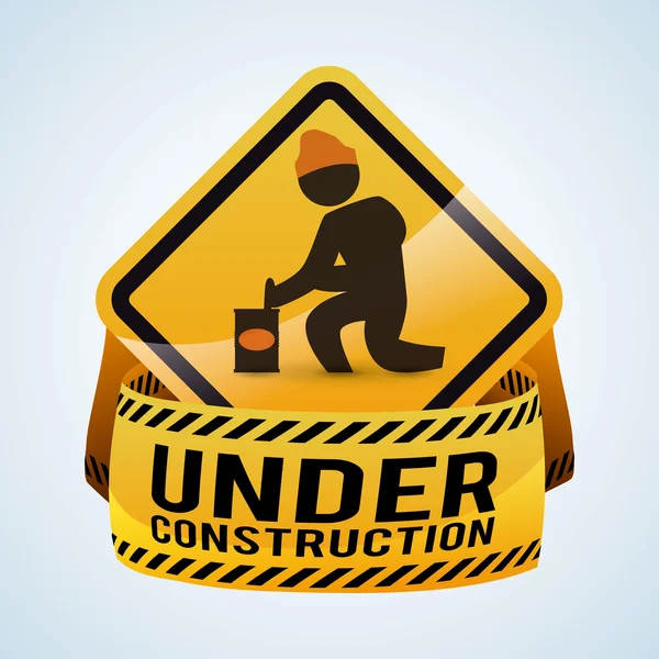 Under construction design. tool icon. isolated illustration — Stock Vector