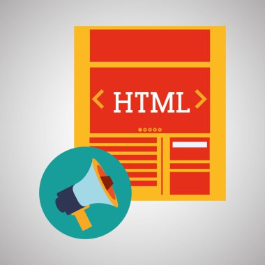 Bloglama tasarım. sosyal medya simge. İzole illüstrasyon, vektör