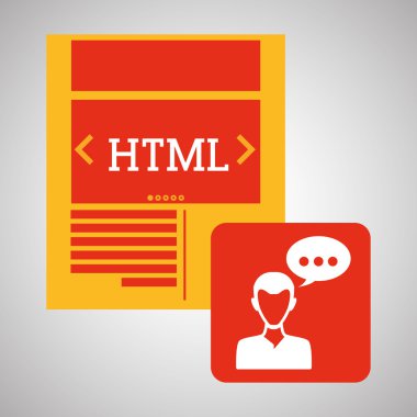 Bloglama tasarım. sosyal medya simge. İzole illüstrasyon, vektör