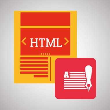 Bloglama tasarım. sosyal medya simge. İzole illüstrasyon, vektör