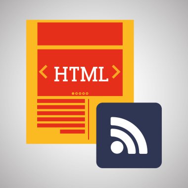 Bloglama tasarım. sosyal medya simge. İzole illüstrasyon, vektör