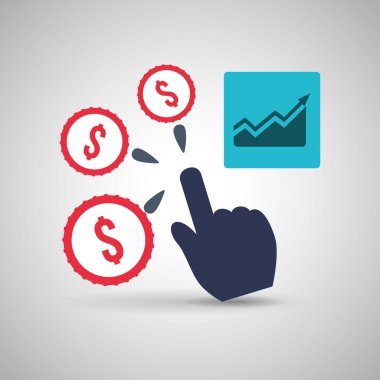 Pazarlama online tasarım. e-ticaret simgesi. İzole illüstrasyon, vektör