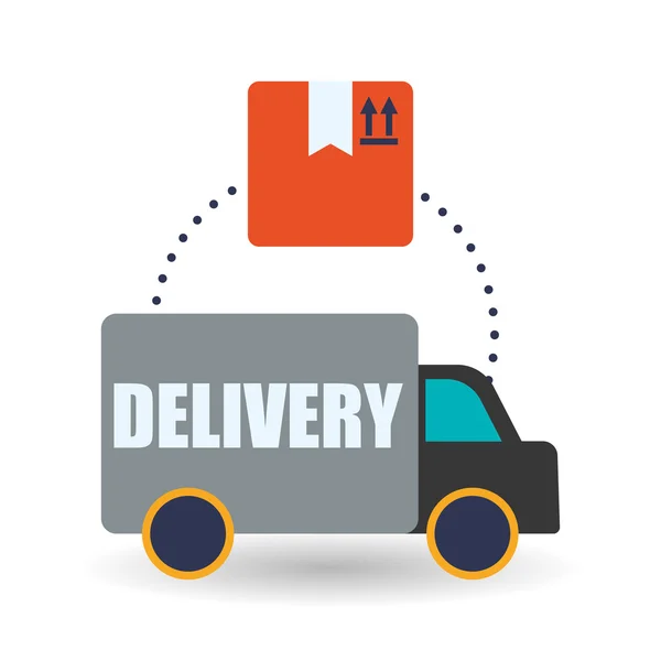 Delivery design. Shopping icon. White background , vector — Stock Vector