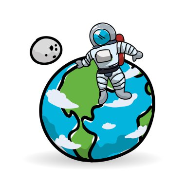 Alan tasarım. Bilim simgesi. İzole illüstrasyon, vektör