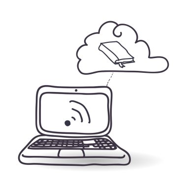 Teknoloji tasarım. Kroki simgesi. İzole illüstrasyon, vektör