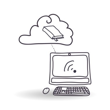 Teknoloji tasarım. Kroki simgesi. İzole illüstrasyon, vektör