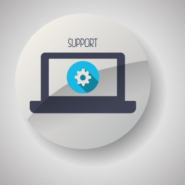 teknoloji tasarım. Gadget'ı simgesi. İzole illüstrasyon, vektör