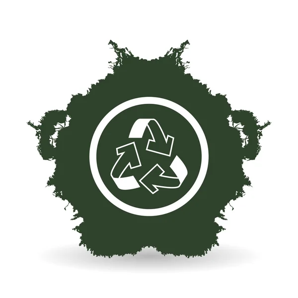 Ökodesign. grünes Symbol. isolierte Abbildung, Vektor — Stockvektor