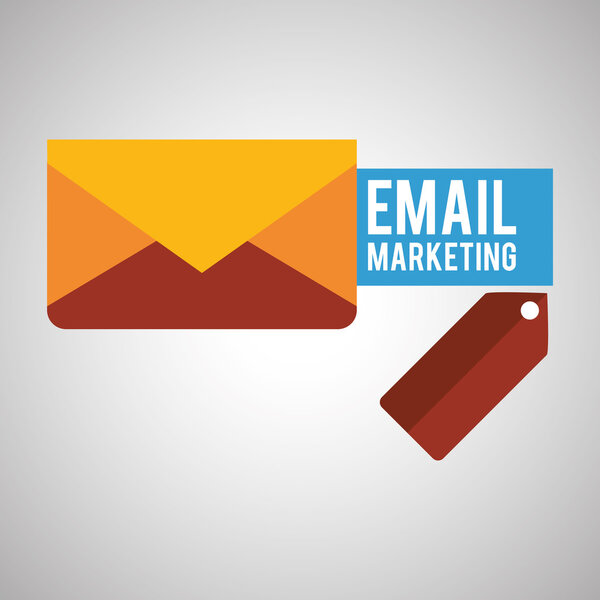 Дизайн почты. значок конверта. Изолированная иллюстрация, вектор
