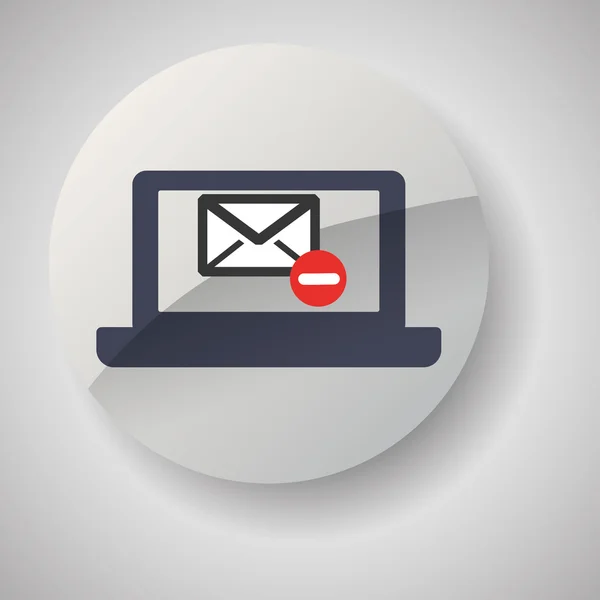 Email design. icône enveloppe. Illustration isolée, vecteur — Image vectorielle