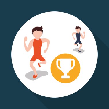 Sağlıklı yaşam tarzı tasarım. welness simgesi. İzole illüstrasyon