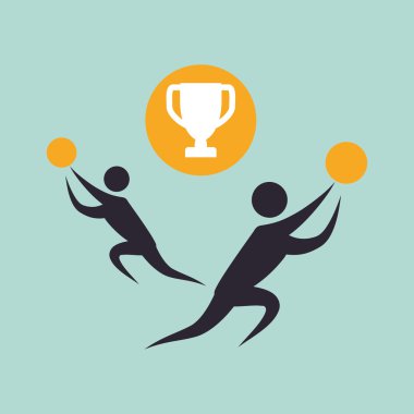 Sağlıklı yaşam tarzı tasarım. welness simgesi. İzole illüstrasyon