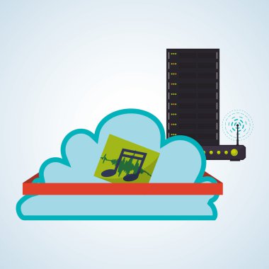 Internet tasarım. Online simgesi. Renkli resimde, vektör
