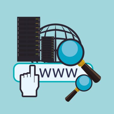 Bulut bilgi işlem tasarım. Ortam simgesi. İzole illüstrasyon