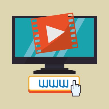 Bulut bilgi işlem tasarım. Ortam simgesi. İzole illüstrasyon