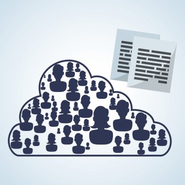 Sosyal ağ tasarımı. Sosyal medya simge. İzole illüstrasyon, vektör