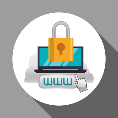 Bulut bilgi işlem tasarım. Ortam simgesi. İzole illüstrasyon