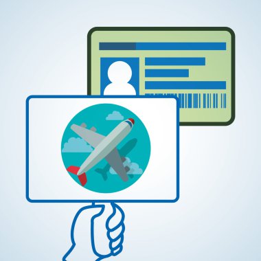 Tasarım seyahat. Gezi simgesi. Düz illüstrasyon