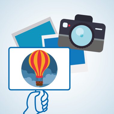 Tasarım seyahat. Gezi simgesi. Düz illüstrasyon