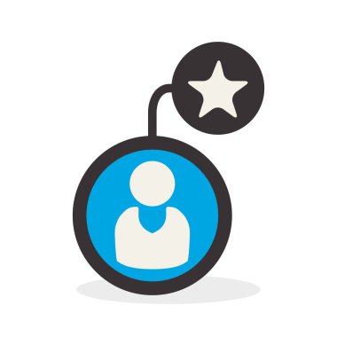 Sosyal Medya tasarım. Çoklu ortam simgesini. Beyaz arka plan, vektör