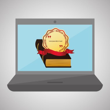 Eğitim tasarım. öğrenme simgesi. izole illüstrasyon, vektör