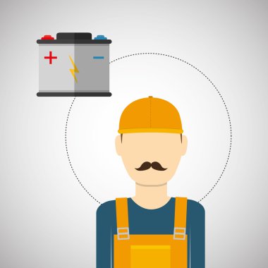 İnşaat tasarım altında. simgesi sağlar. işçi illüstrasyon