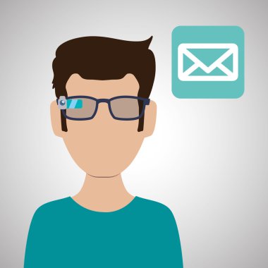 Akıllı aygıt tasarım. Gadget'ı simgesi. İzole illüstrasyon, vektör