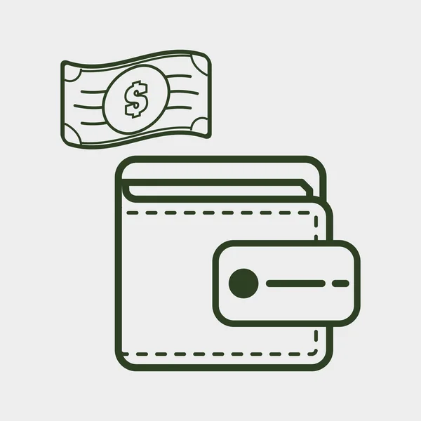 Money design. Financial item icon. Isolated illustration — Stock Vector