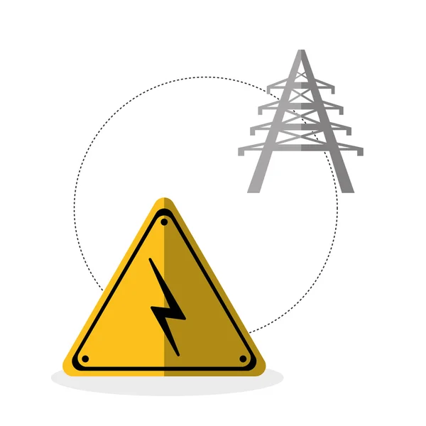 En construction. icône fournitures. signalisation routière illustration — Image vectorielle