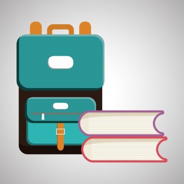 Eğitim tasarım. okul simgesi. izole illüstrasyon, vektör