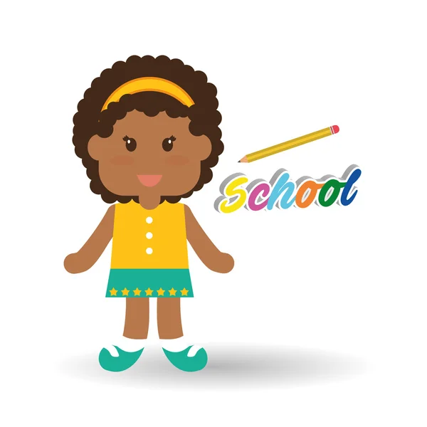 Education design. school icon. isolated illustration , vector — Stock Vector