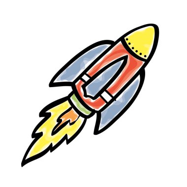 Büyük fikir tasarım. Yaratıcı simgesi. çizimde çizmek, vektör