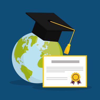 Online eğitim tasarımı. Eğitim kavramı. Renkli illüstrasyon